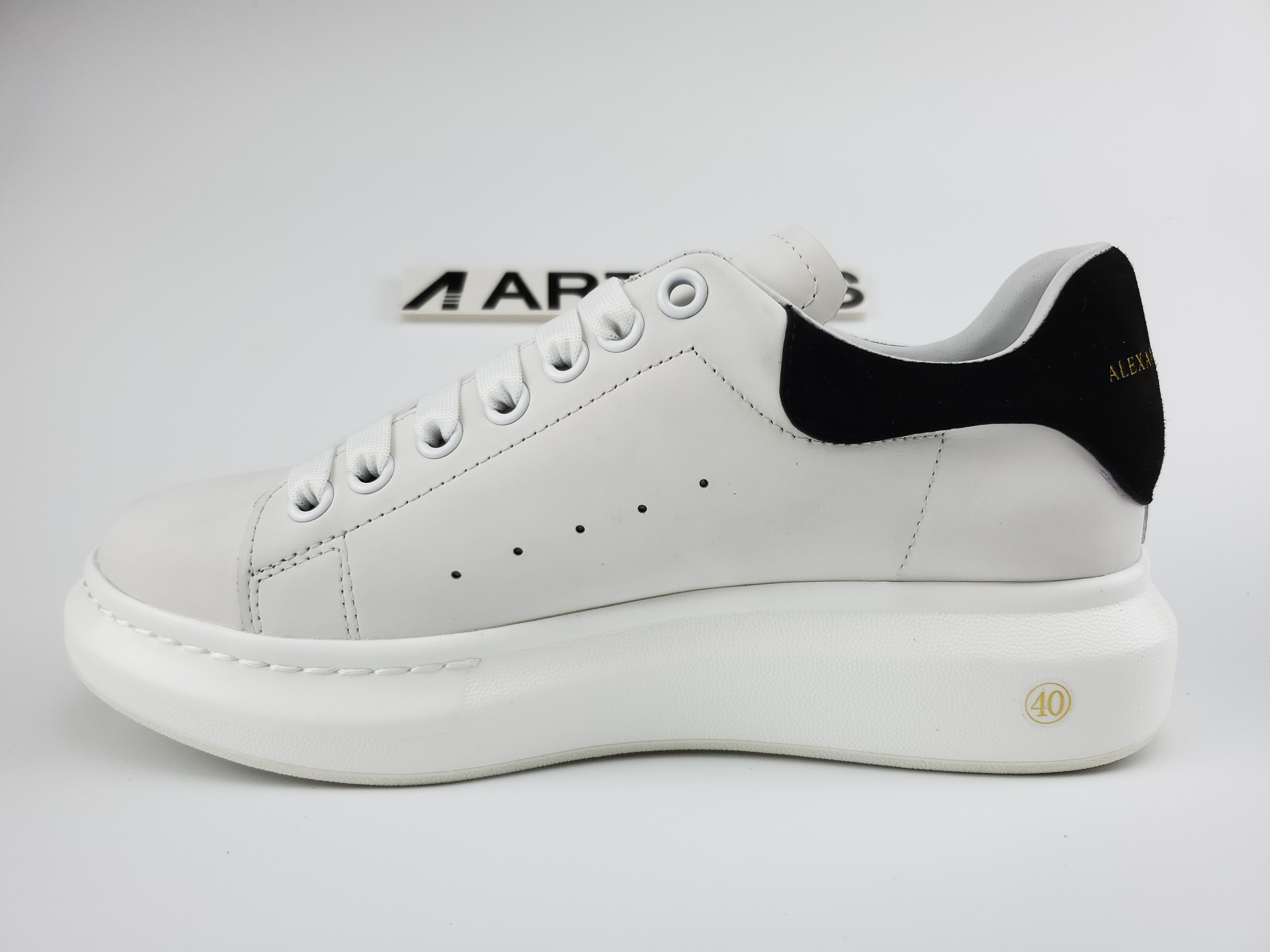 ale*d*r M*Q*en runway platform trainers white