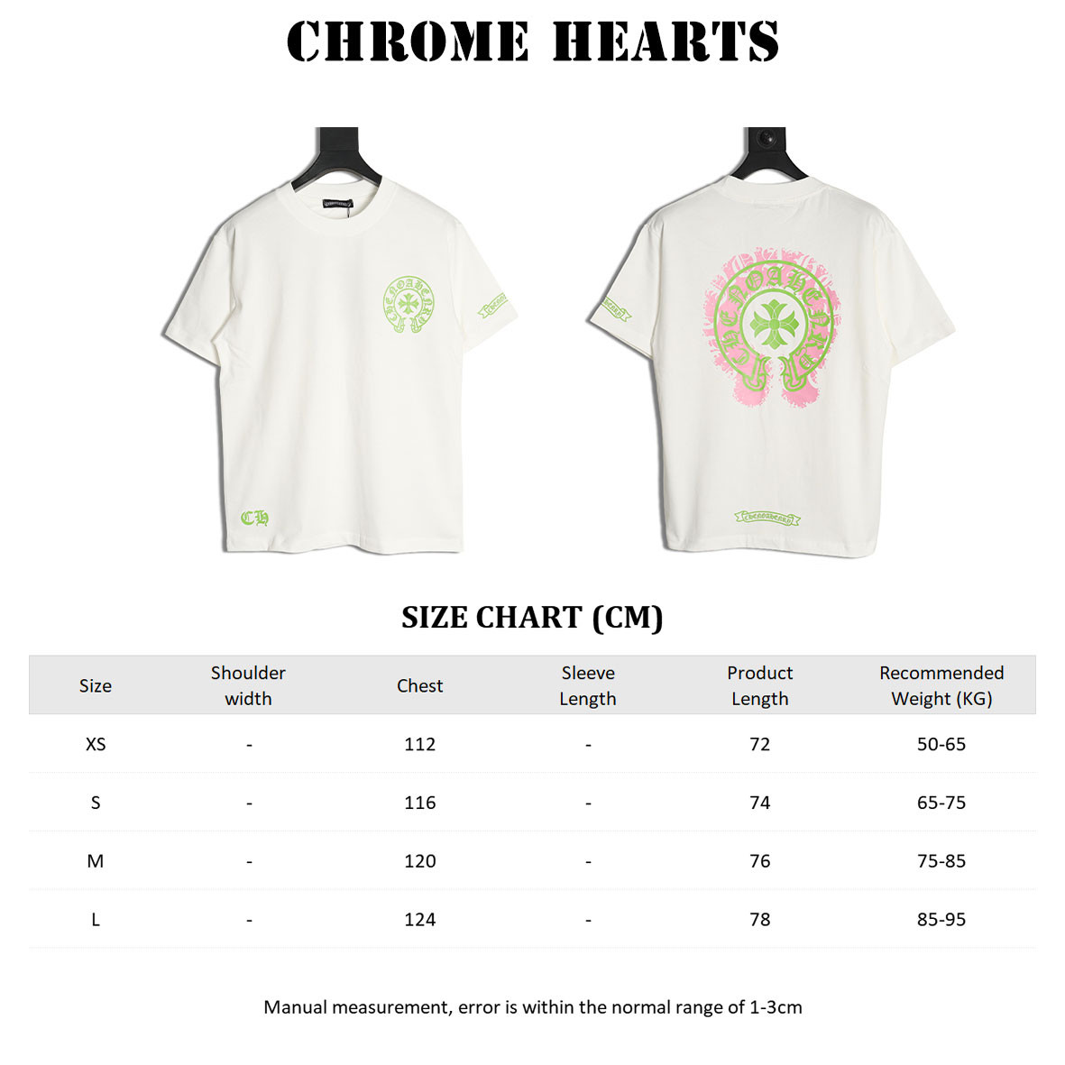 Ch*0me hearte ch 25ss short-sleeved t-shirt