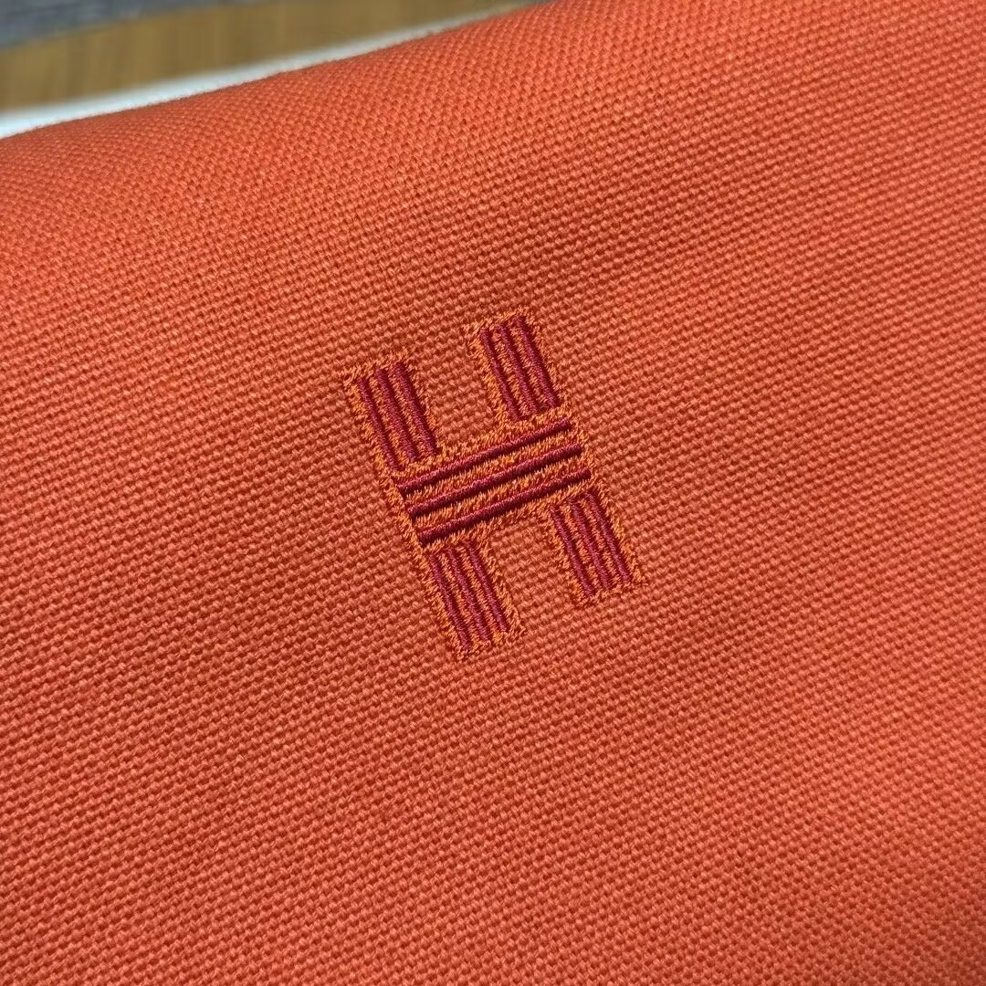 H**mes canvas bride-a-brac case toiletry pouch