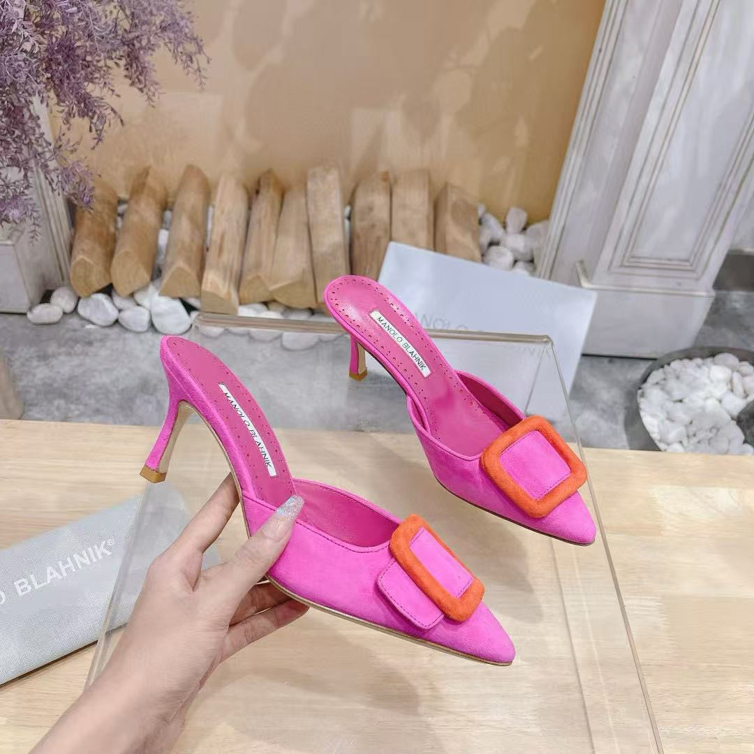 UA Manolo Blahnik Mules 7.5cm