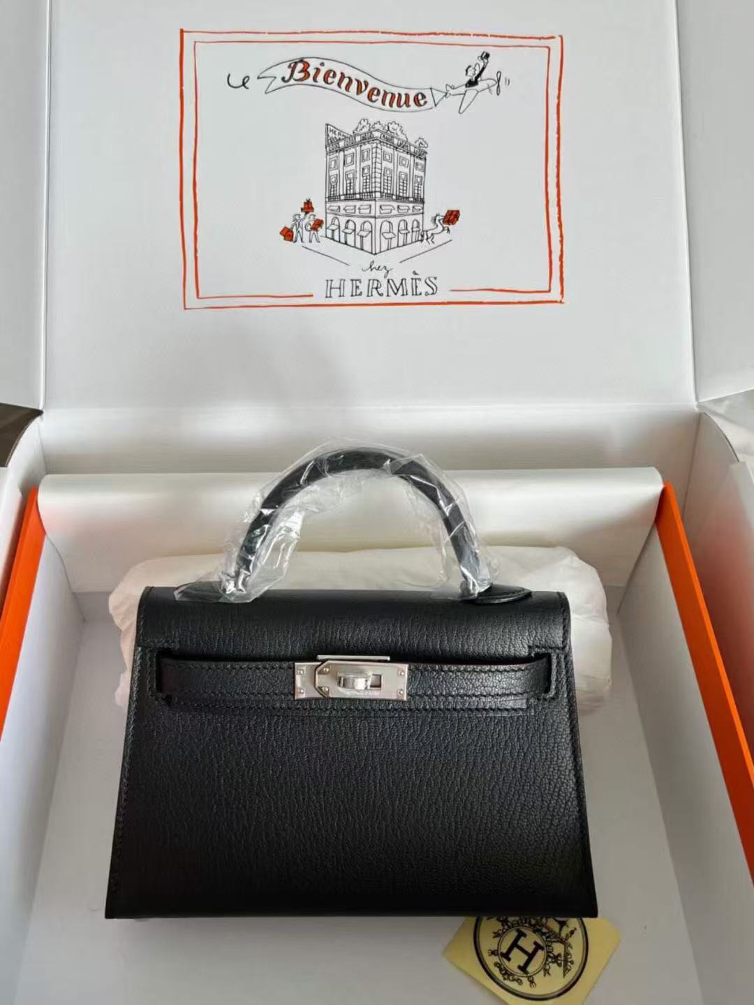 Hermès Mini Kelly Chèvre 19 19×6×12cm