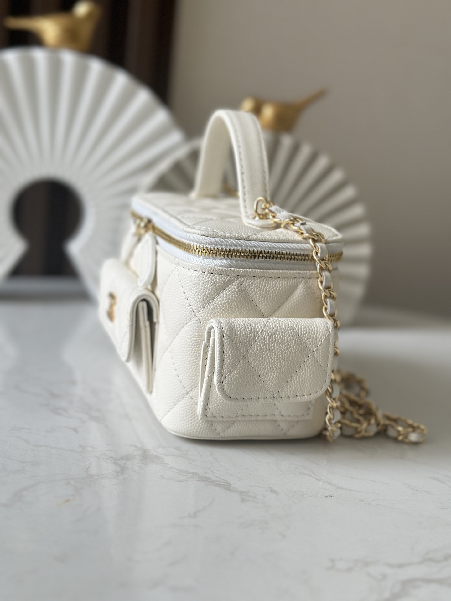 Ch*el vanity case 17cm