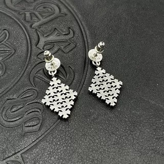 Ch**me He**ts small rhombus cross chain earrings