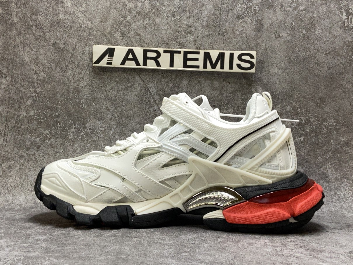 Balenciga Track Trainer White Red