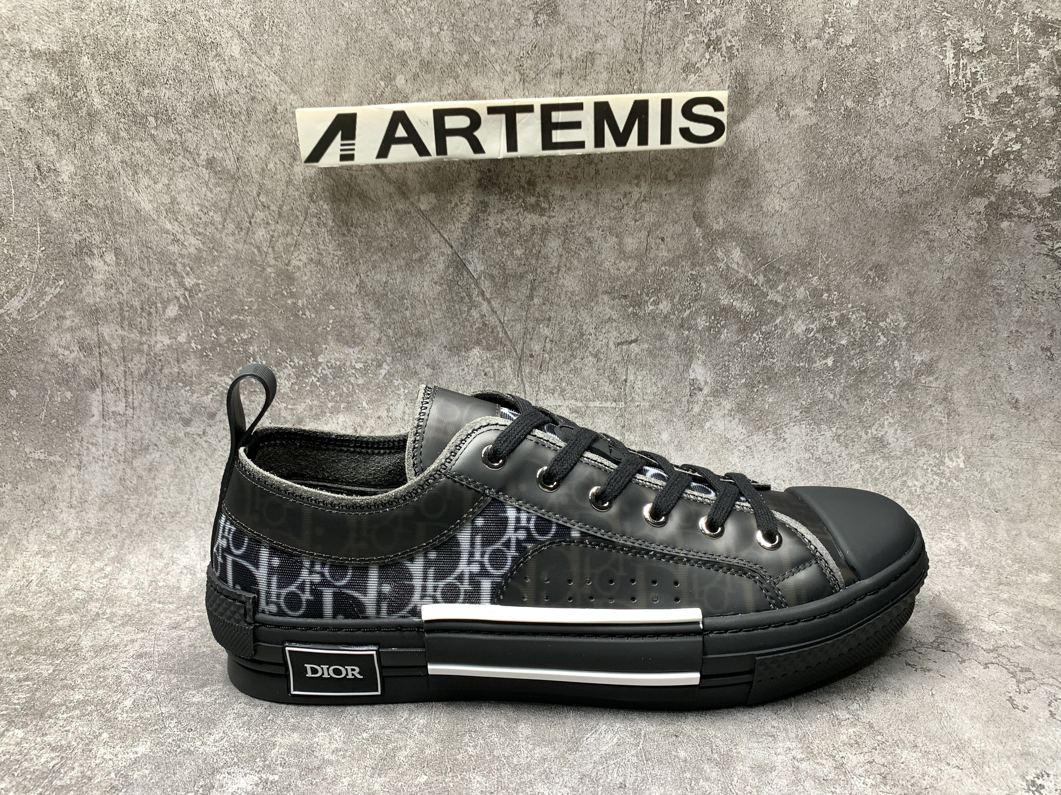 D*or b23 low top canvas oblique black