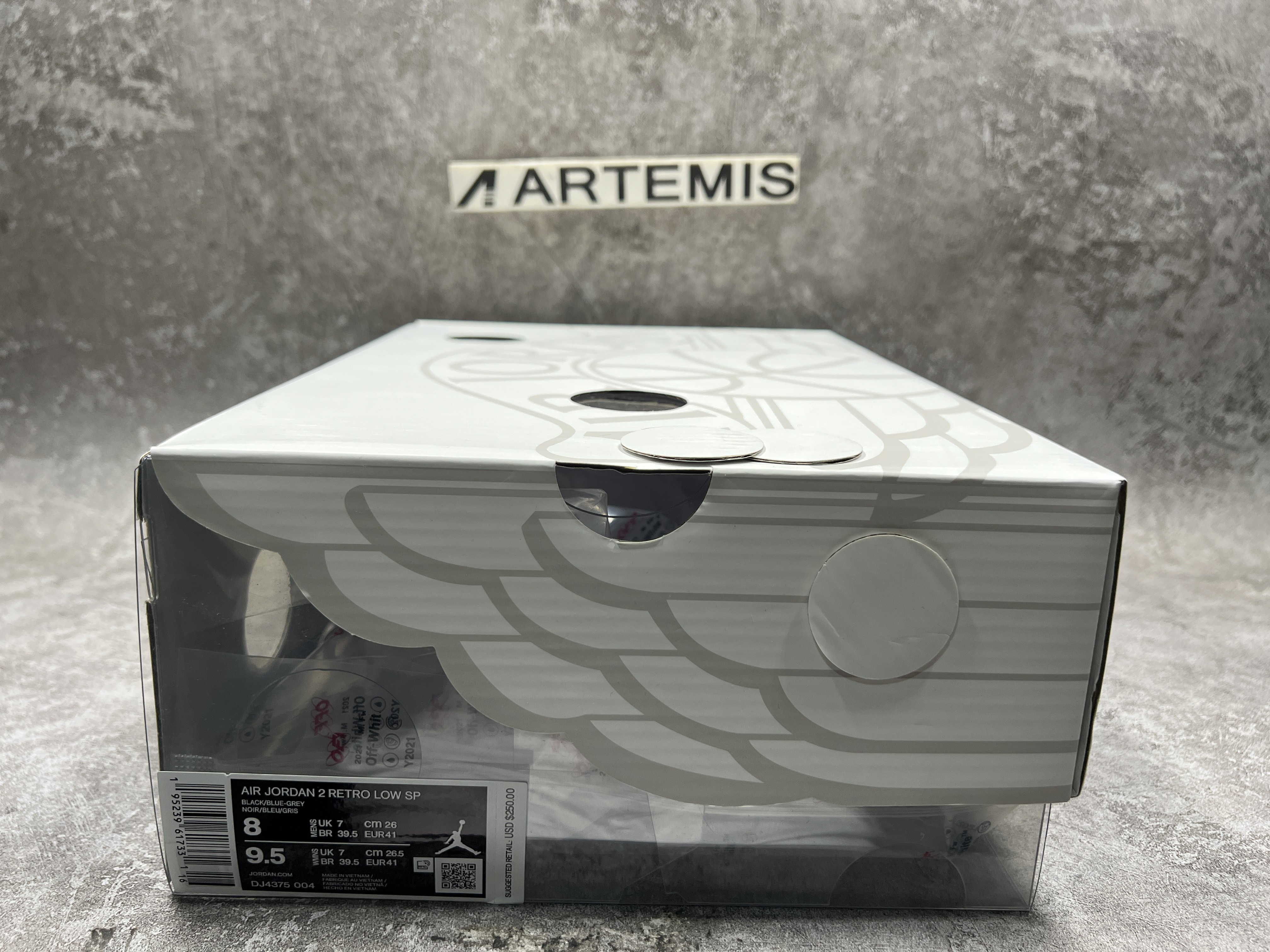 Air Jordan 2 Retro Low SP Off-White Black Blue