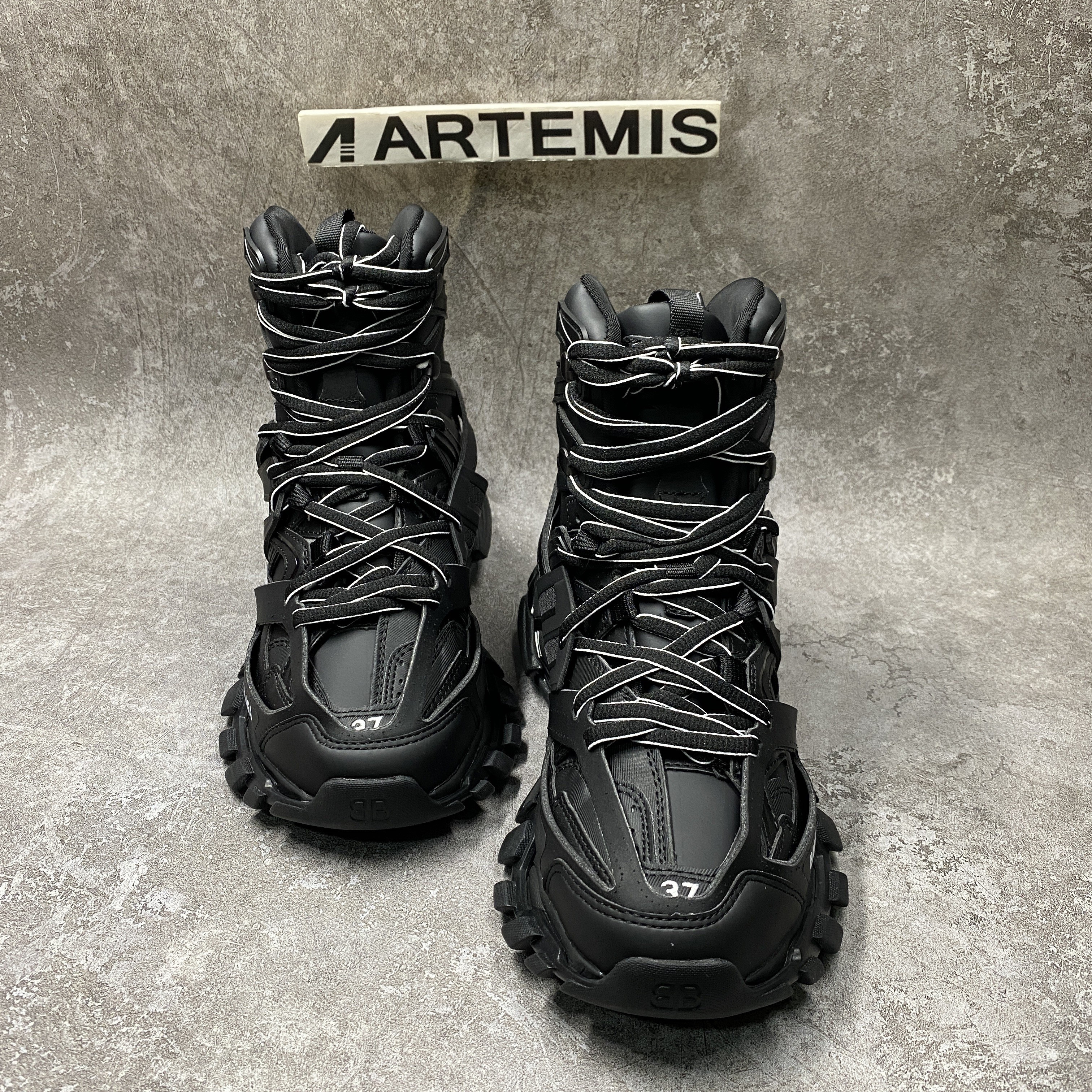 Balenciga Track Hike Black With Leather