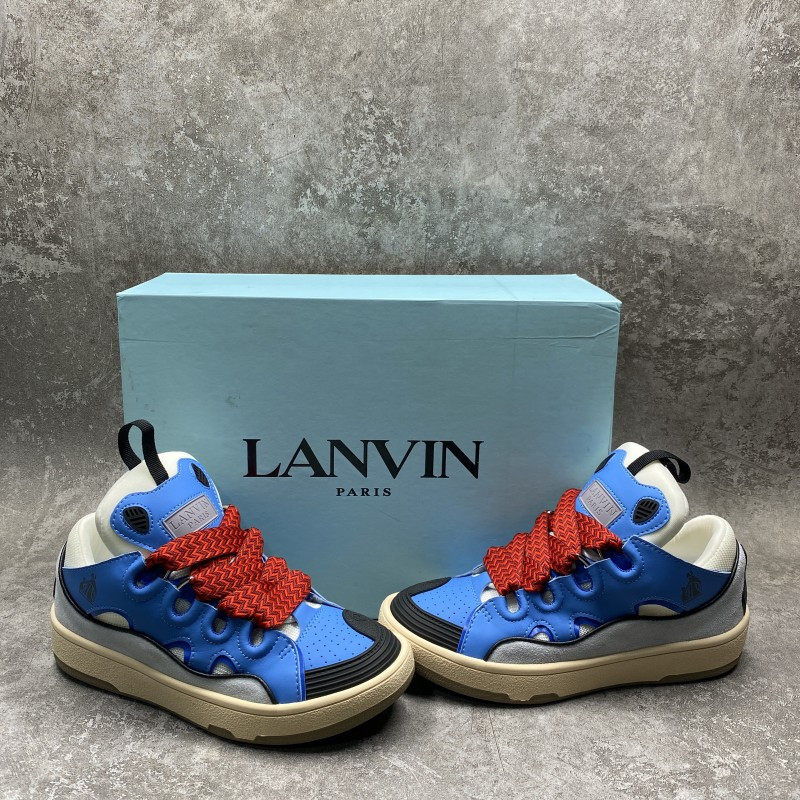 Lanvin Leather Curb Blue Gum