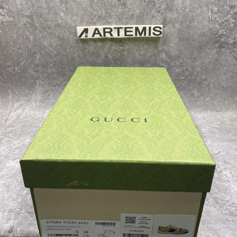 GC Screener Leather Sneaker Blue Red