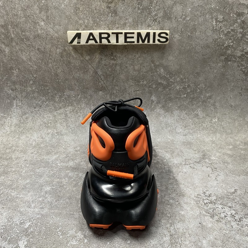 Balmain Neoprene And Leather Unicorn Low Top Sneakers