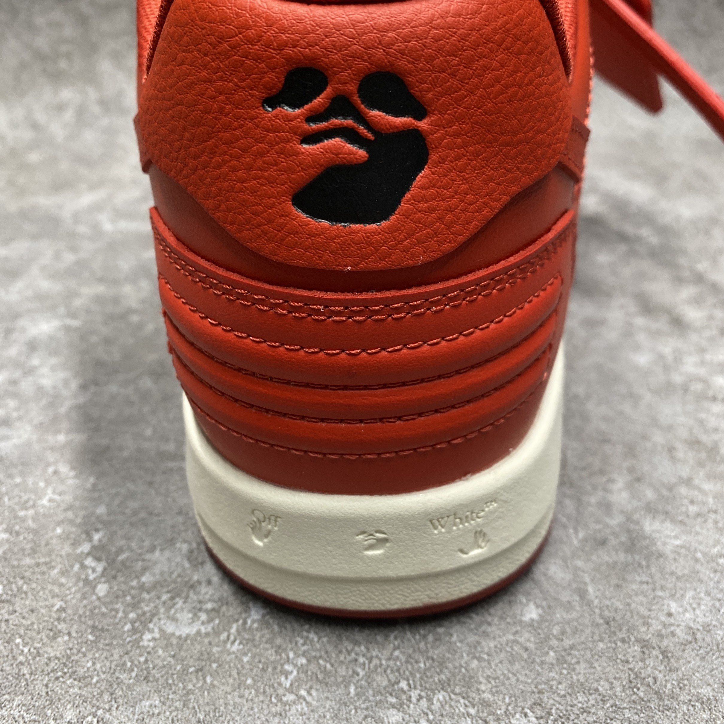 OFF-WHITE Out Of Office OOO Low Tops Red