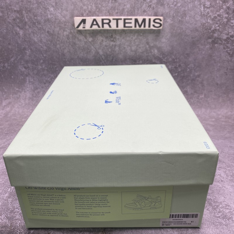 Off White Out of Office Low For Walking White Blue