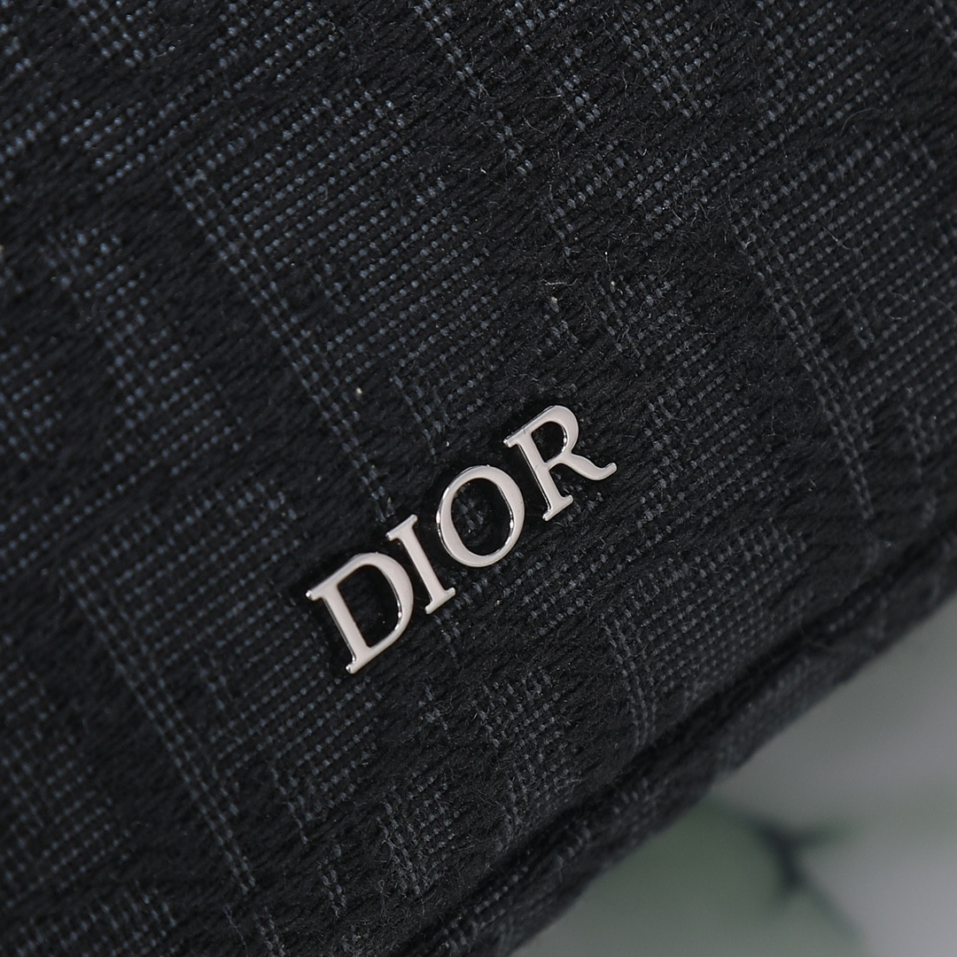 Dior Safari North-South Tote Bag Black Dior Oblique Jacquard 8.5 x 9.5 x 3 inches