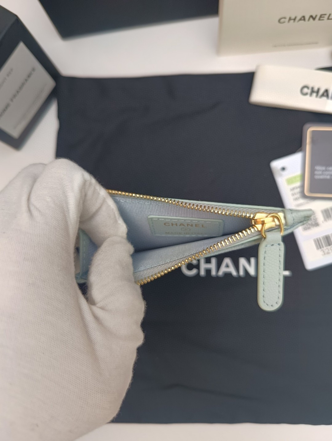 Ch*el card holder 9x11.5cm