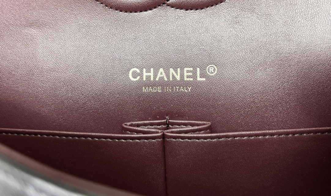 Ch*el classic 11.12 handbag tweed & gold-tone metal 6 × 9.9 × 2.5 in