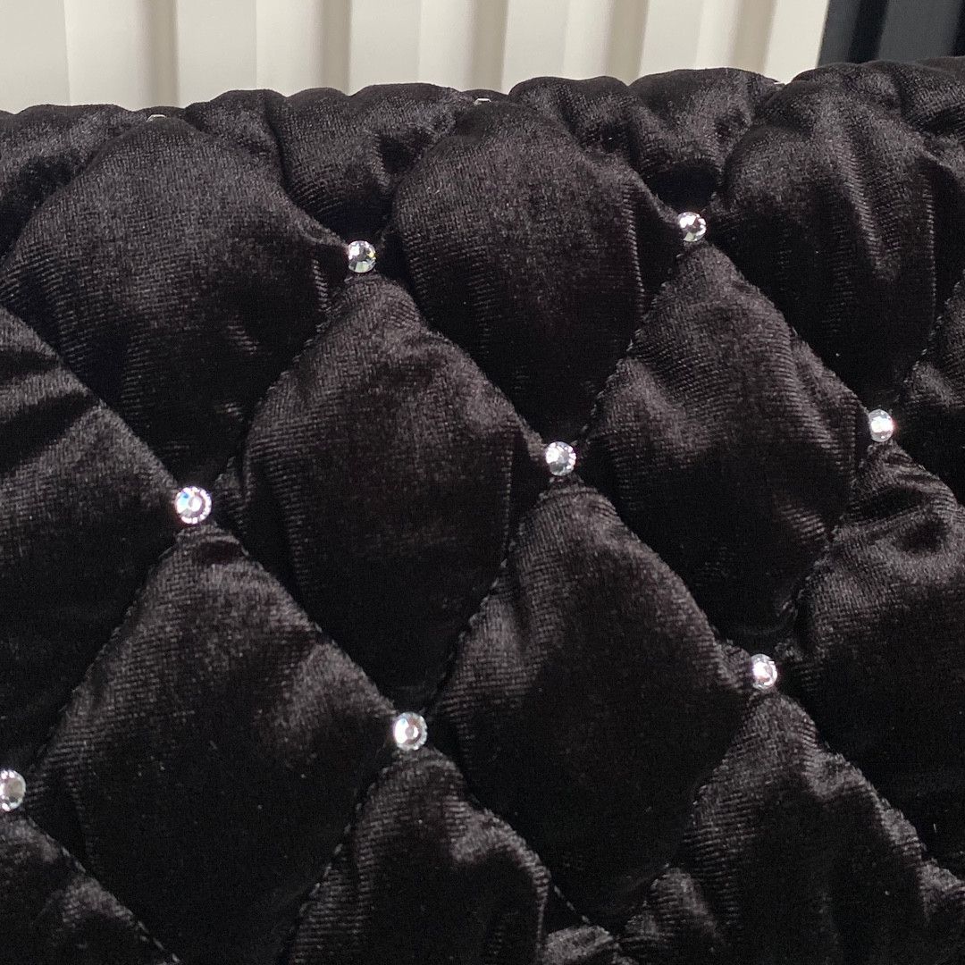 Ch*el clutch with chain 13×23×5cm