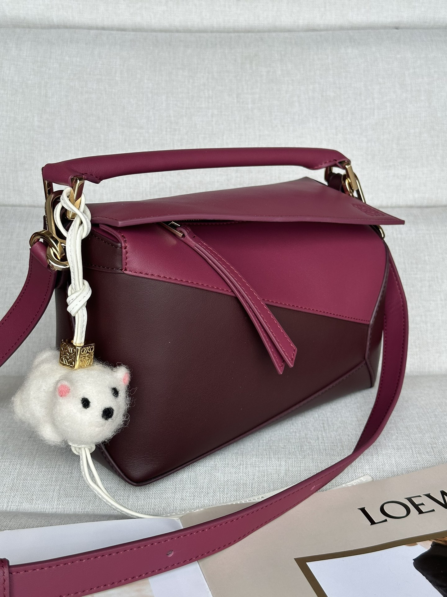 L0ew* small puzzle bag in classic calfskin 24x10.5x16.5cm