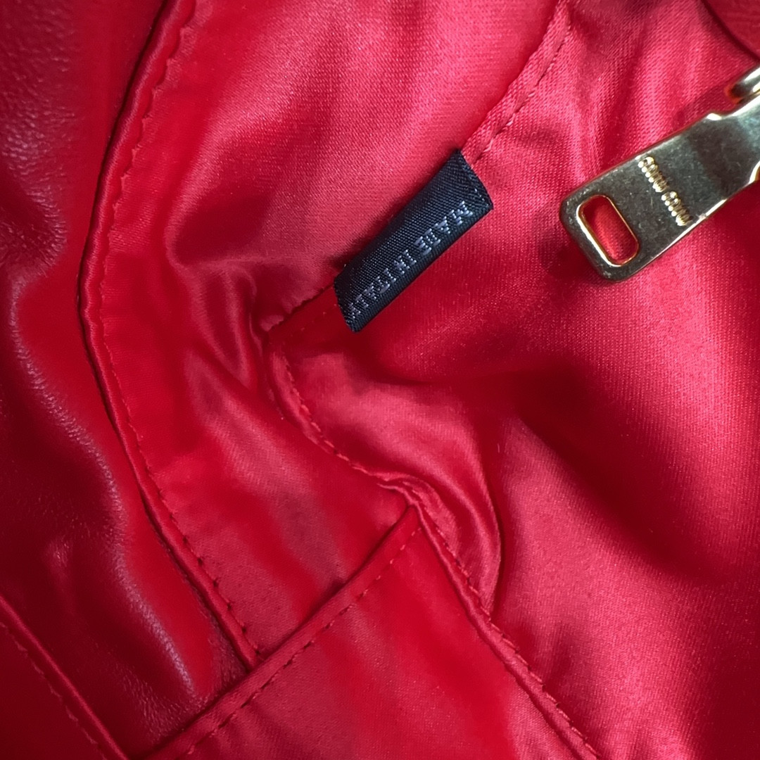 Miu Miu Arcadie matelassé nappa leather bag 12x27x9cm