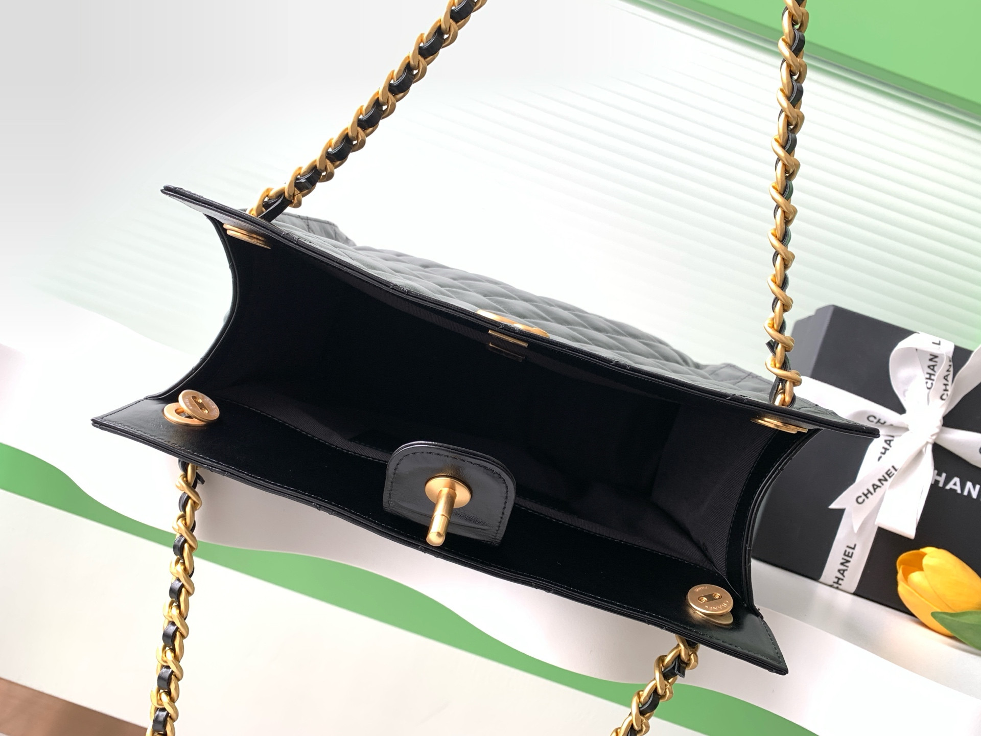 Ch*el shopping bag hobo 26x31x13cm