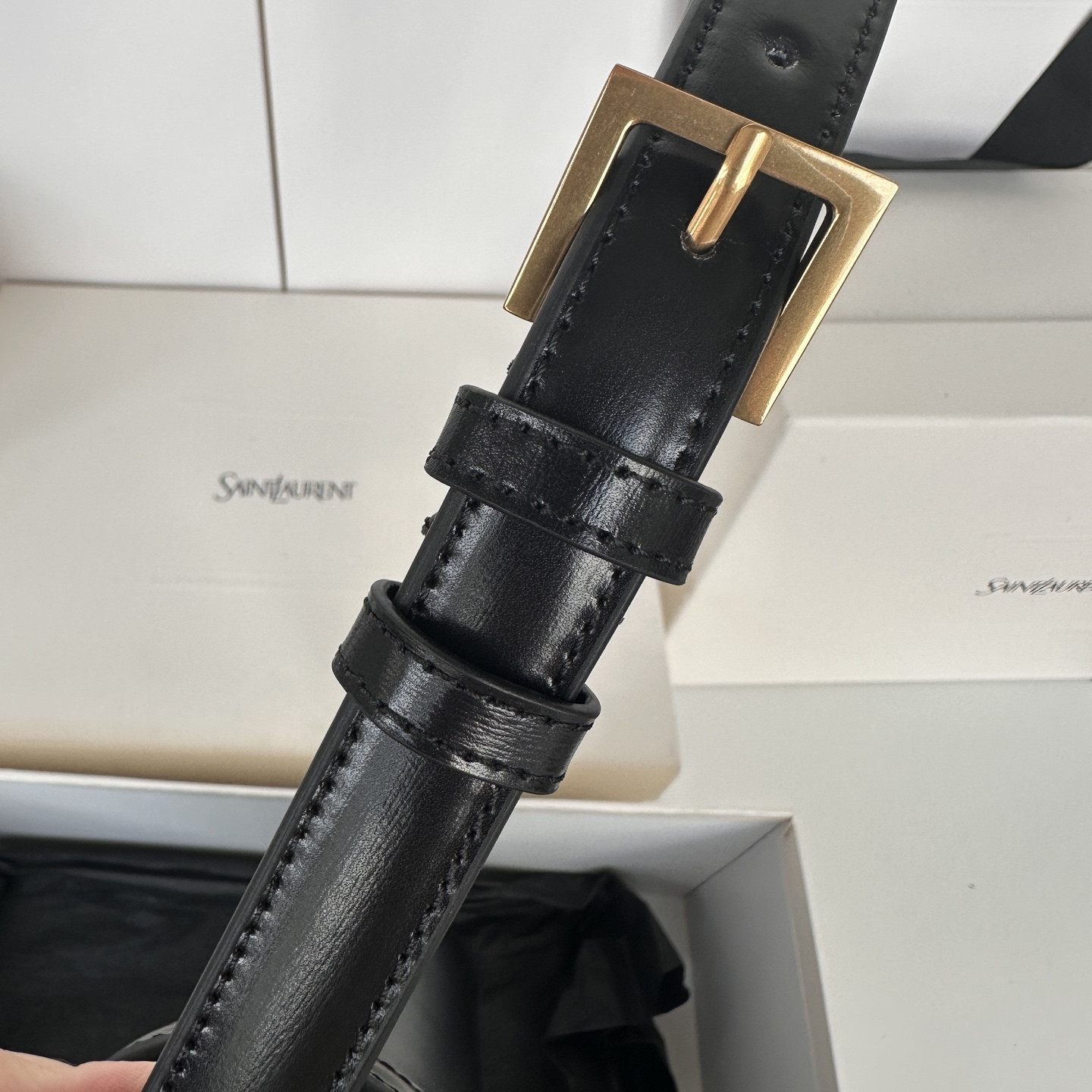 y*l solferino large in box Sa**t Lau*nt 29x18x9cm