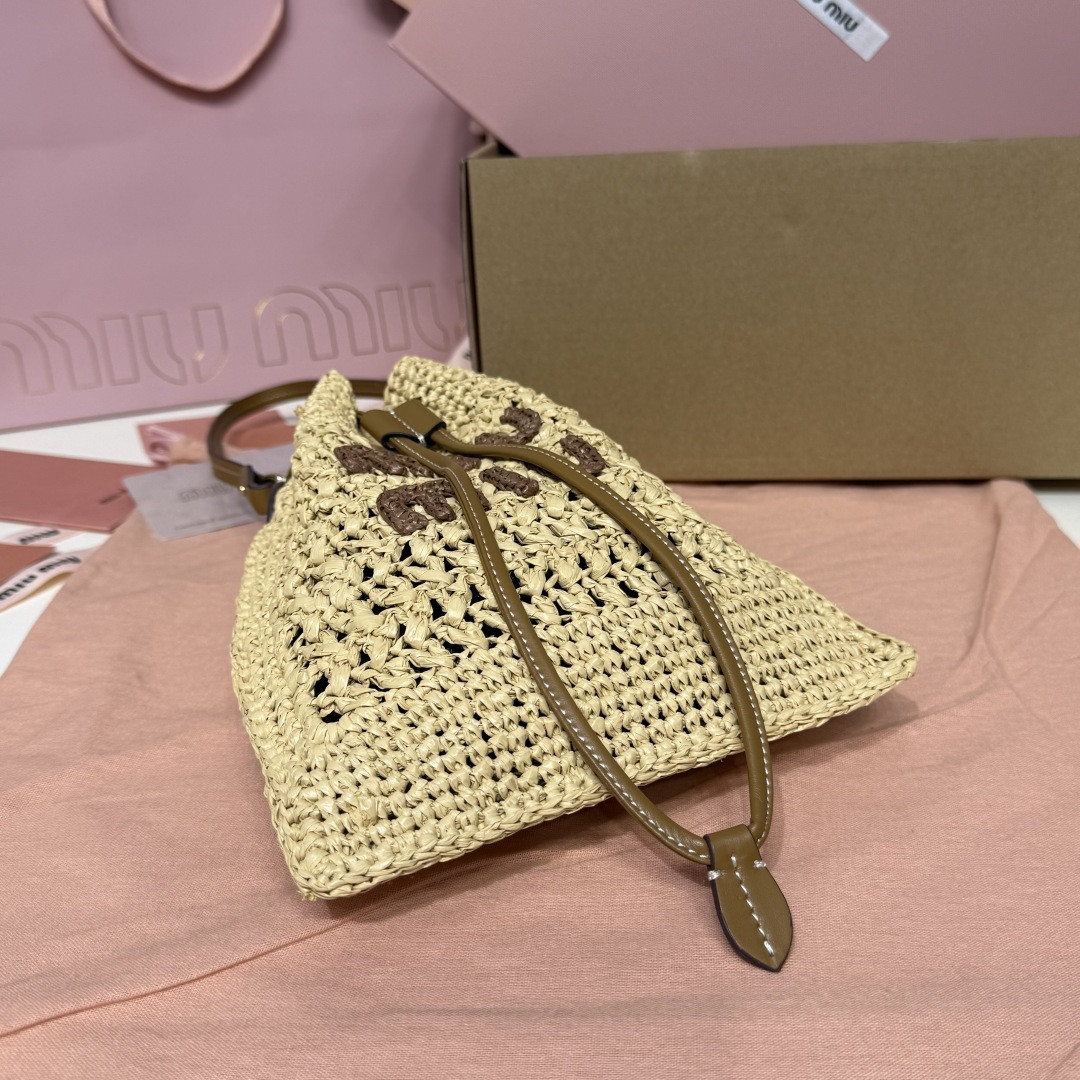 Miu Miu Woven fabric mini-bag 23x20cm